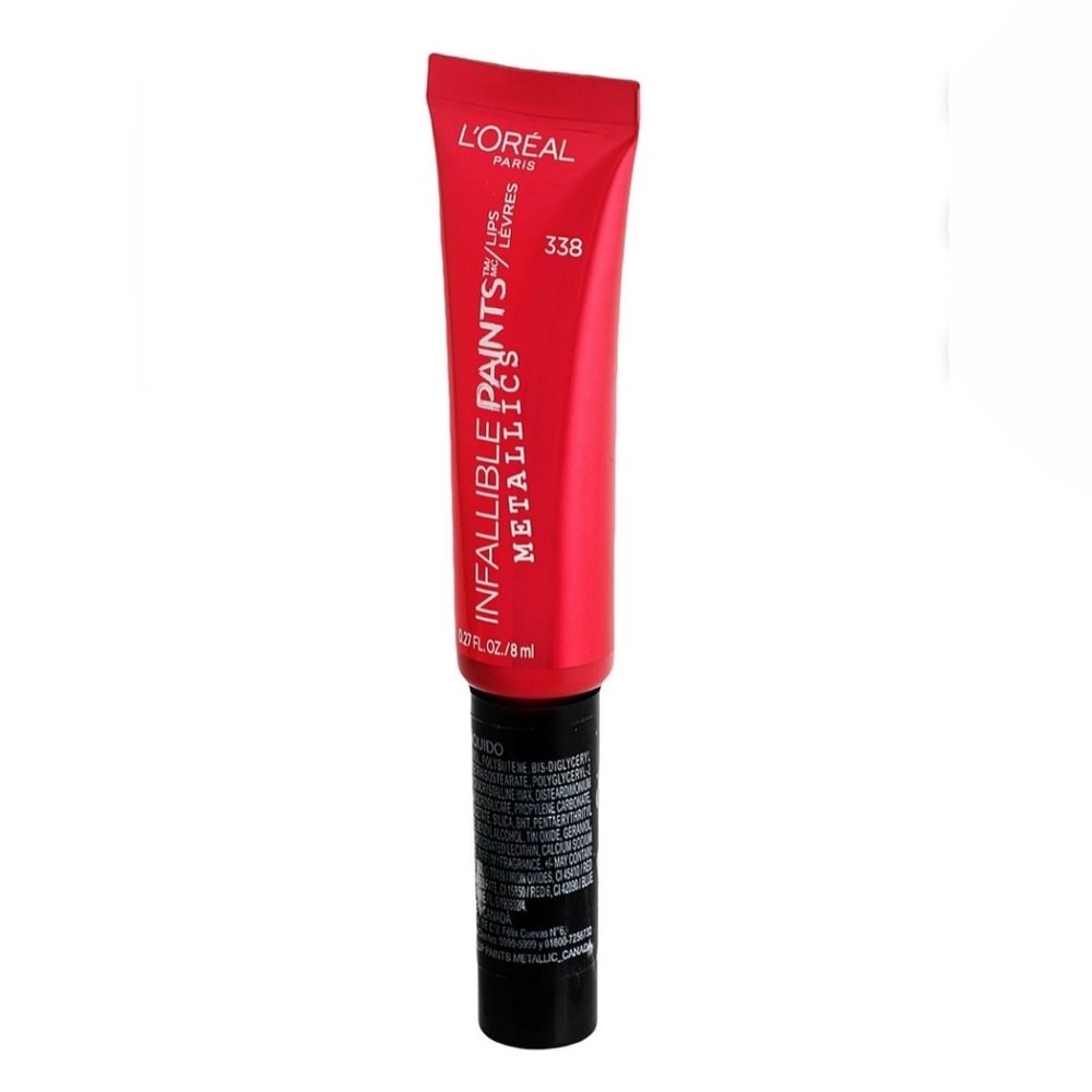 L’Oréal Paris Infallible Paints Metallic Lip Color; Chrome Cherrie